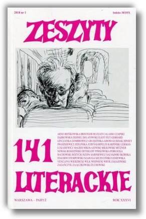 Zeszyty Literackie,Rok XXXVI, 2018, Nr 1 (141)